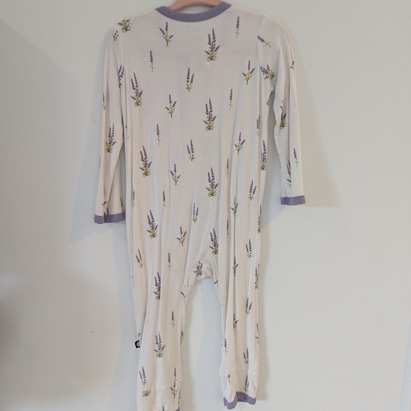 Kyte BABY Cream and Purple Kids One Piece - Picture 2 of 2